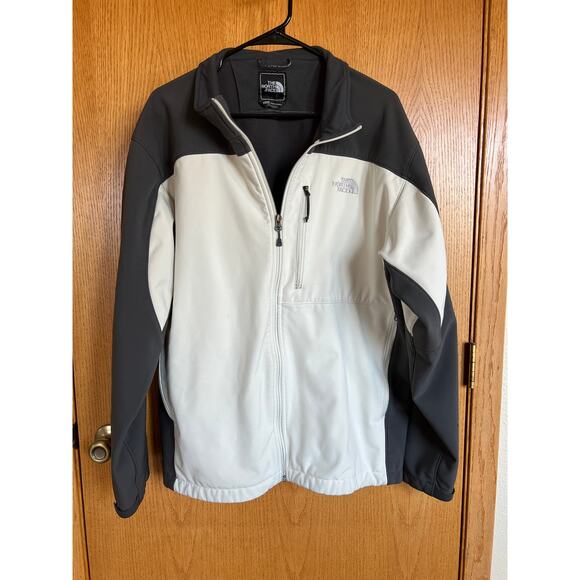 The North Face fleece lined, full zip jacket,  Charcoal & cream, men's size XXL - Picture 1 of 12